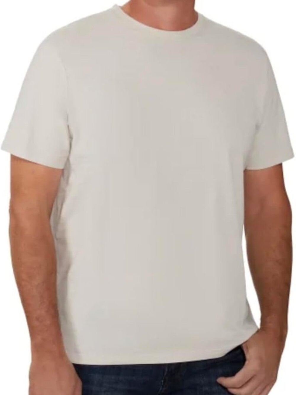 Calvin Klein Men's Crew Neck Short Sleeves T-Shirt SIZE L COLOR MOONBEAM